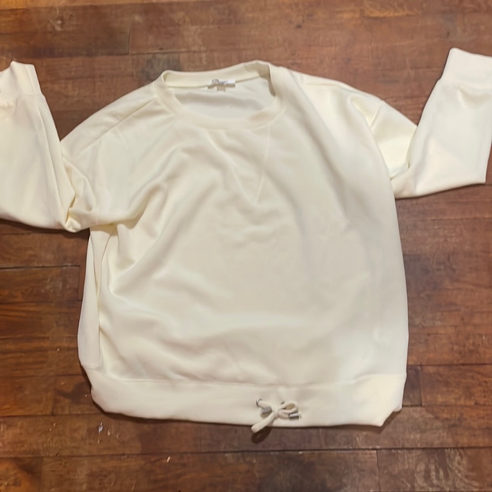 Cable & gauge pastel yellow sweatshirt Size:L